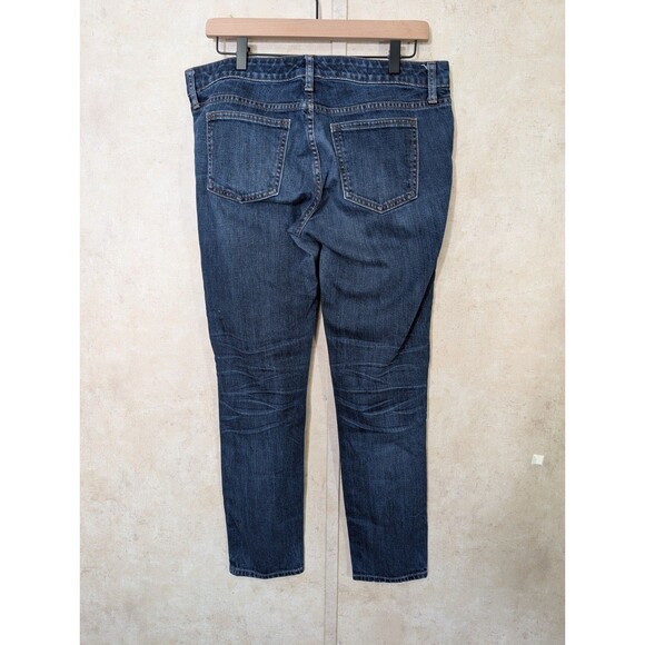 Gap 1969 Always Skinny Jeans Womens 30R Distressed Stretch Ripped Blue Denim - Picture 3 of 12